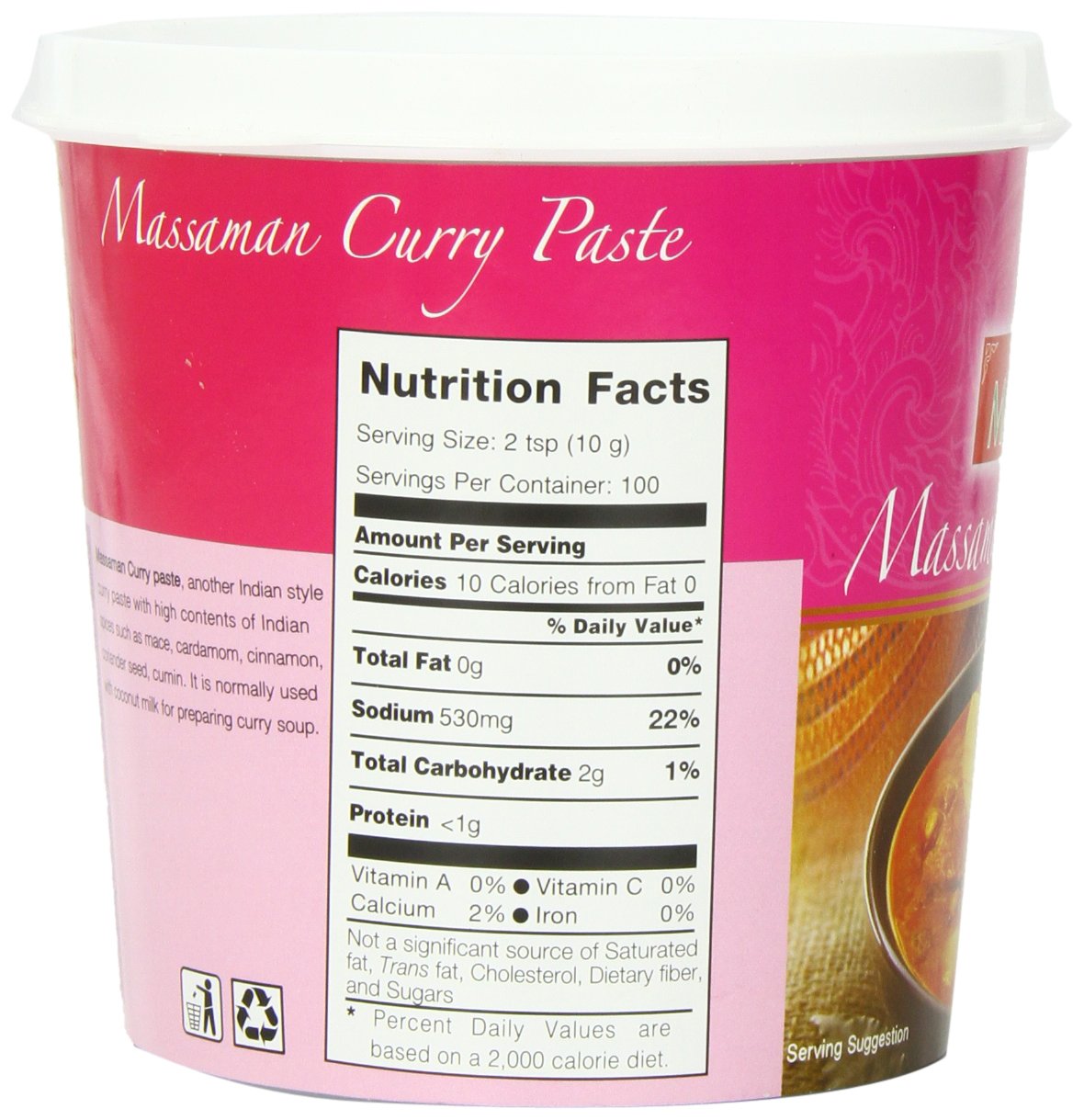 Mae Ploy Massaman ingredients close-up highlighting lemongrass, kaffir lime, galangal, and shrimp paste for depth