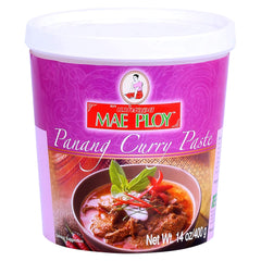 Mae Ploy Panang curry paste tub for authentic Thai flavor in home cooking