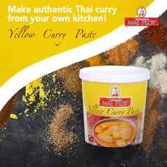 Mae Ploy yellow curry ingredients highlight lemongrass and kaffir lime.
