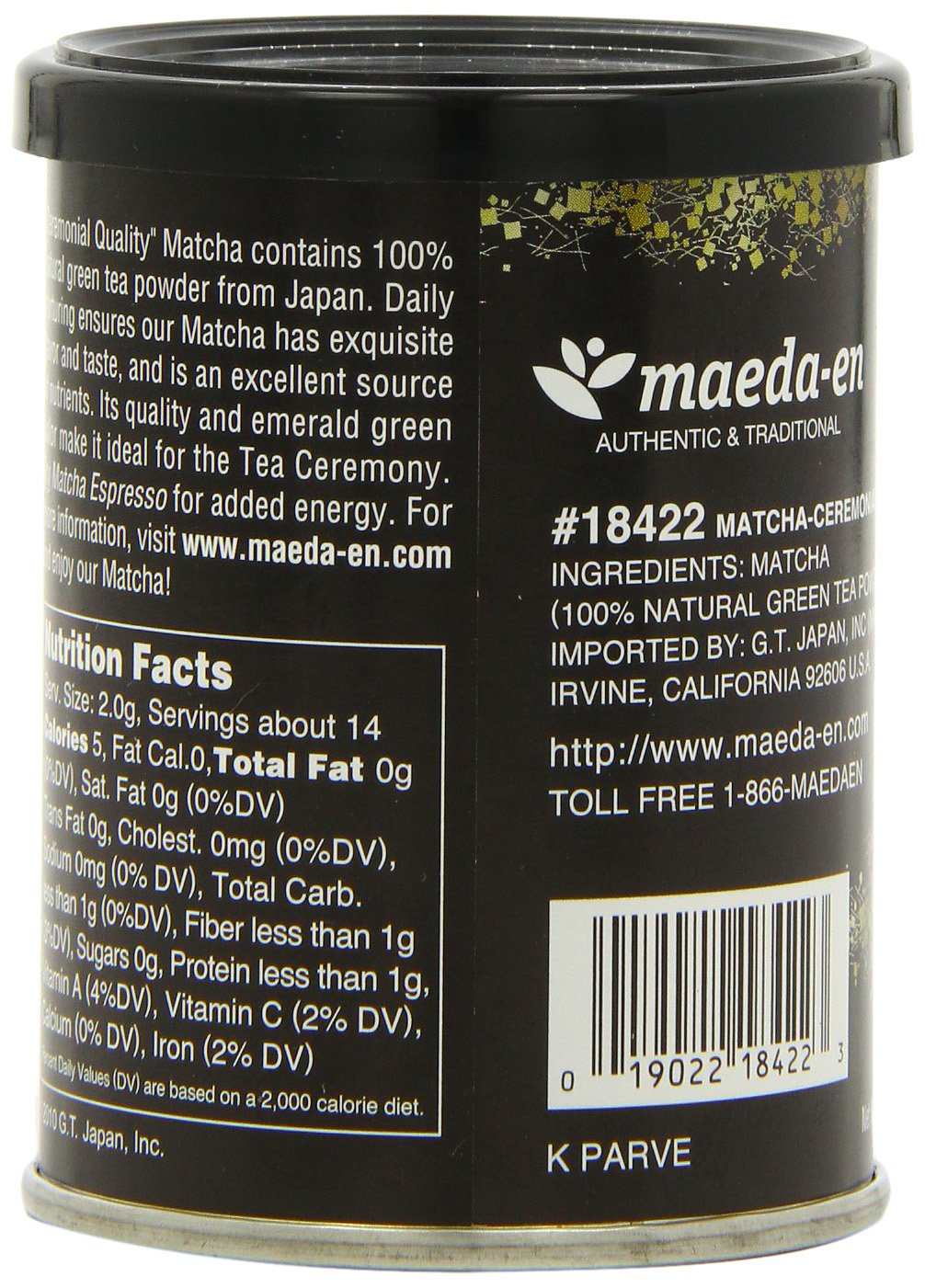 Maeda-En 1-ounce ceremonial matcha scoop on display