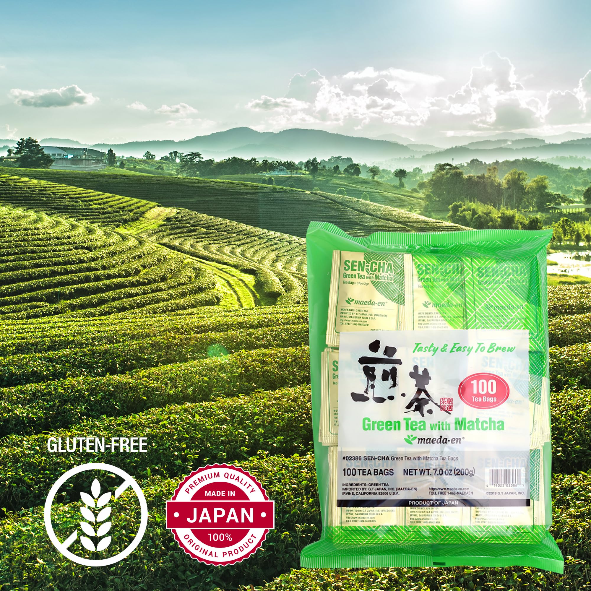 MAEDA-EN individually wrapped tea bags for easy, on-the-go tea.
