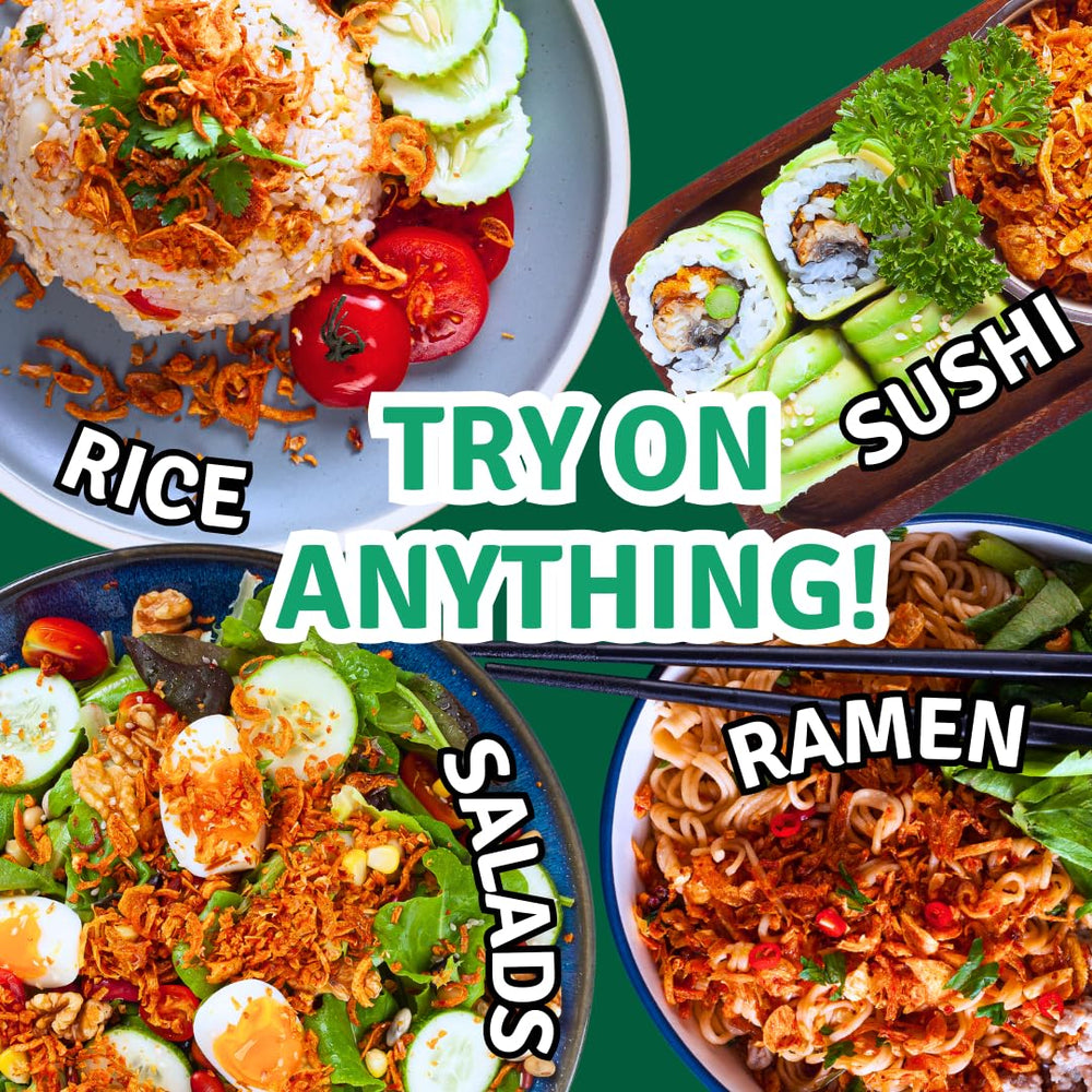 Salad bowl with MaeMai MILD Spice flakes for umami lift.