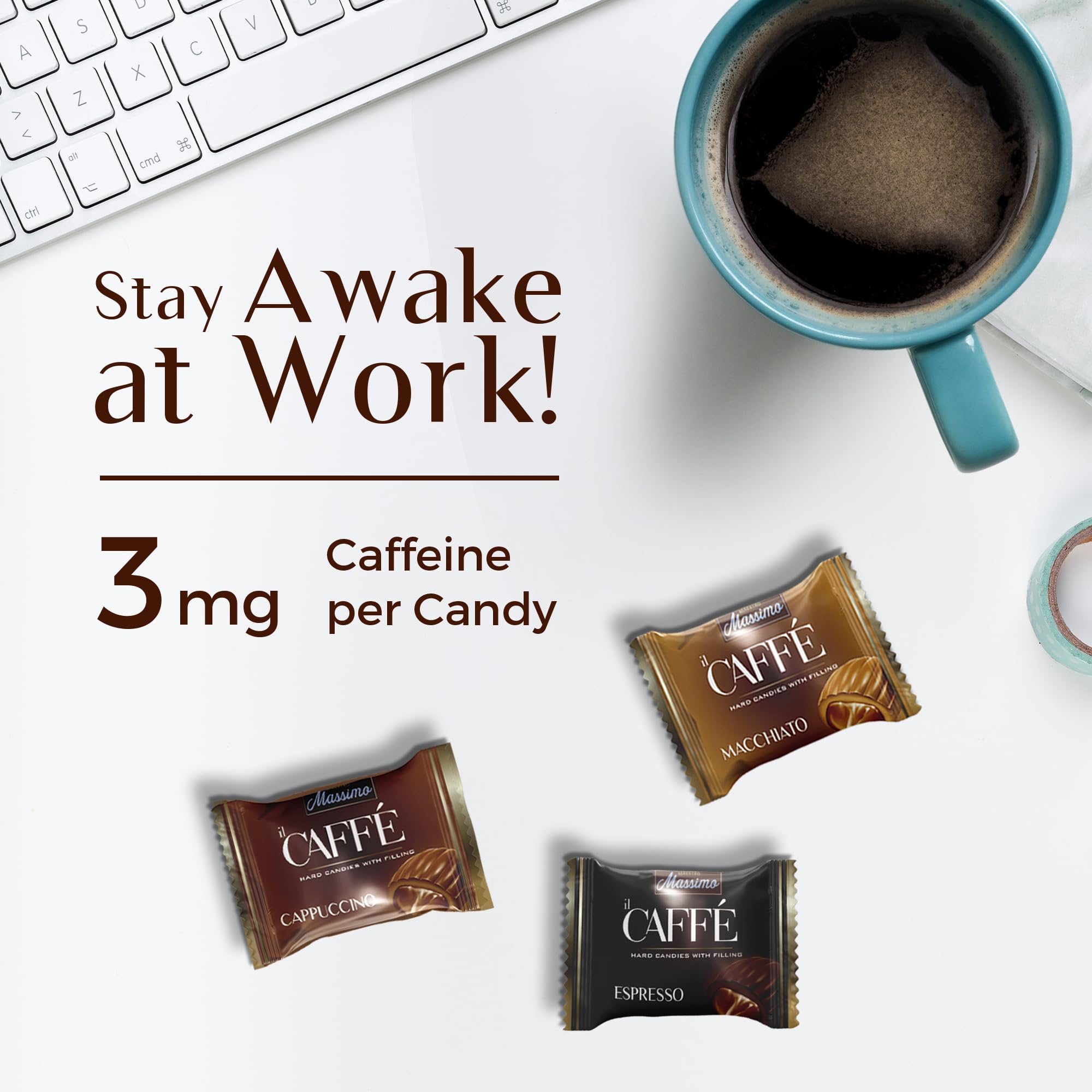 Maestro Massimo Pocket Espresso Moments, individually wrapped for travel.