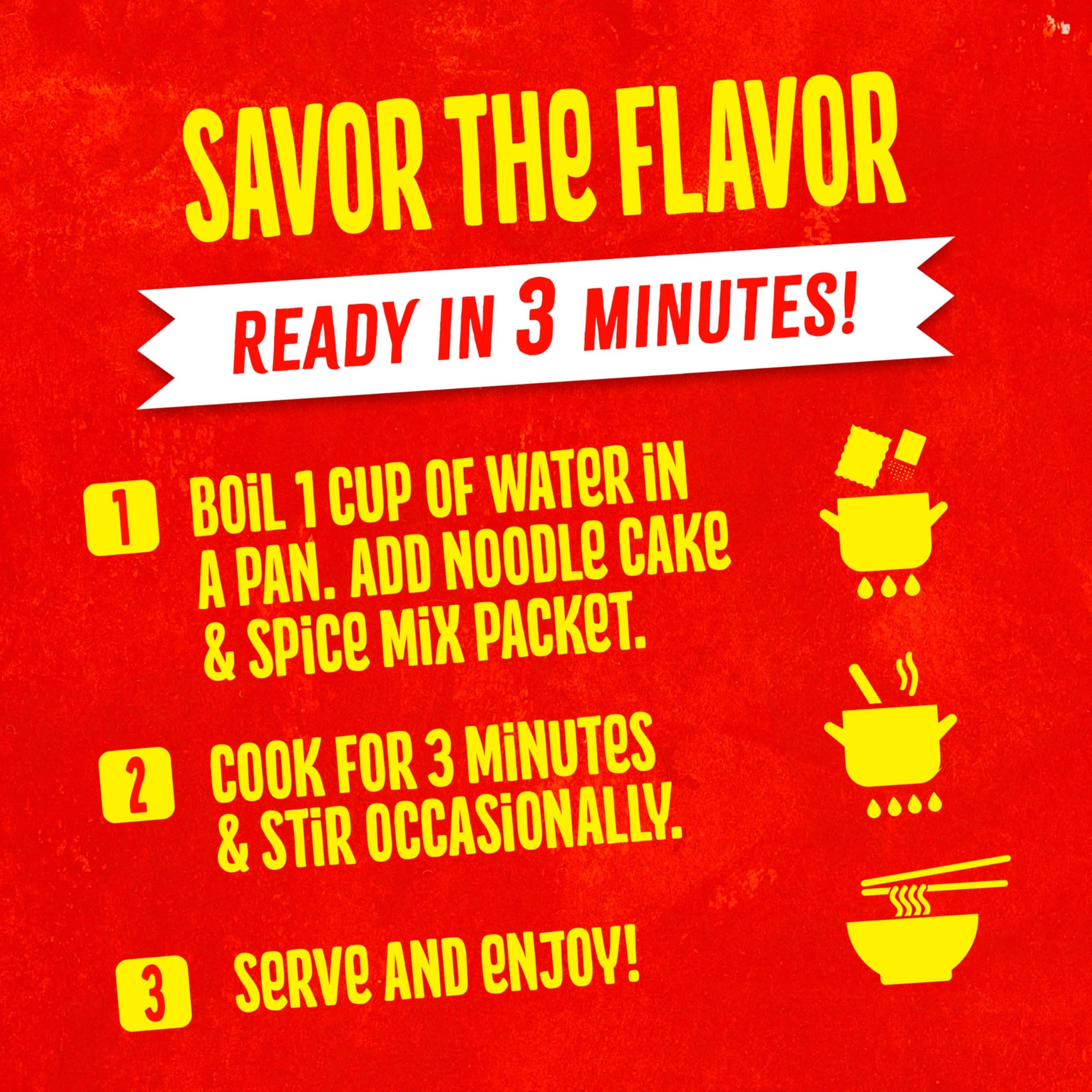 Maggi Chinese Spicy Garlic Noodles pack-serve, 4-pack option for pantry-friendly dinners