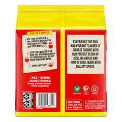 Maggi Chinese Spicy Garlic Noodles pot-steam-closeup, inviting aroma and balanced heat