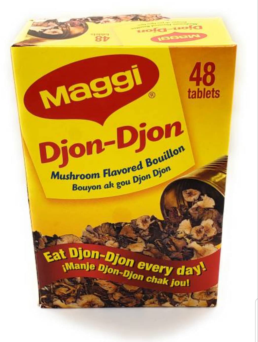 Maggi Djon Djon bouillon cubes ready to melt into rice or stews.