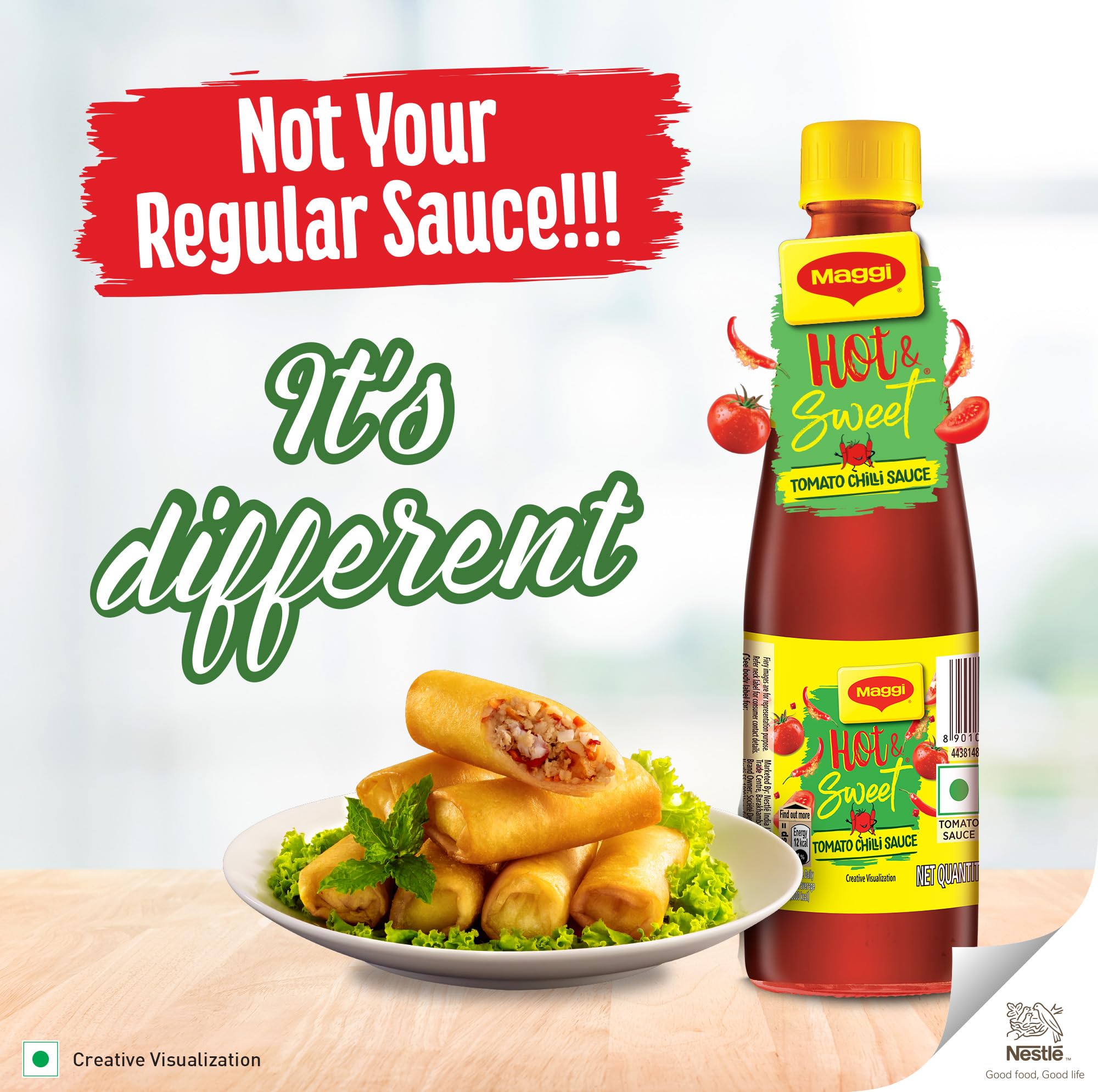 Maggi sauce on noodles delivers a spicy sweet kick.