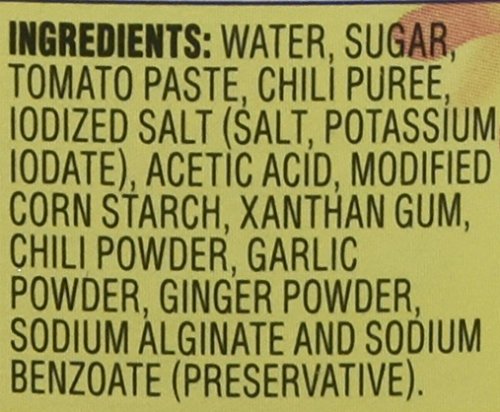 Close-up of Maggi label highlighting all-natural ingredients.