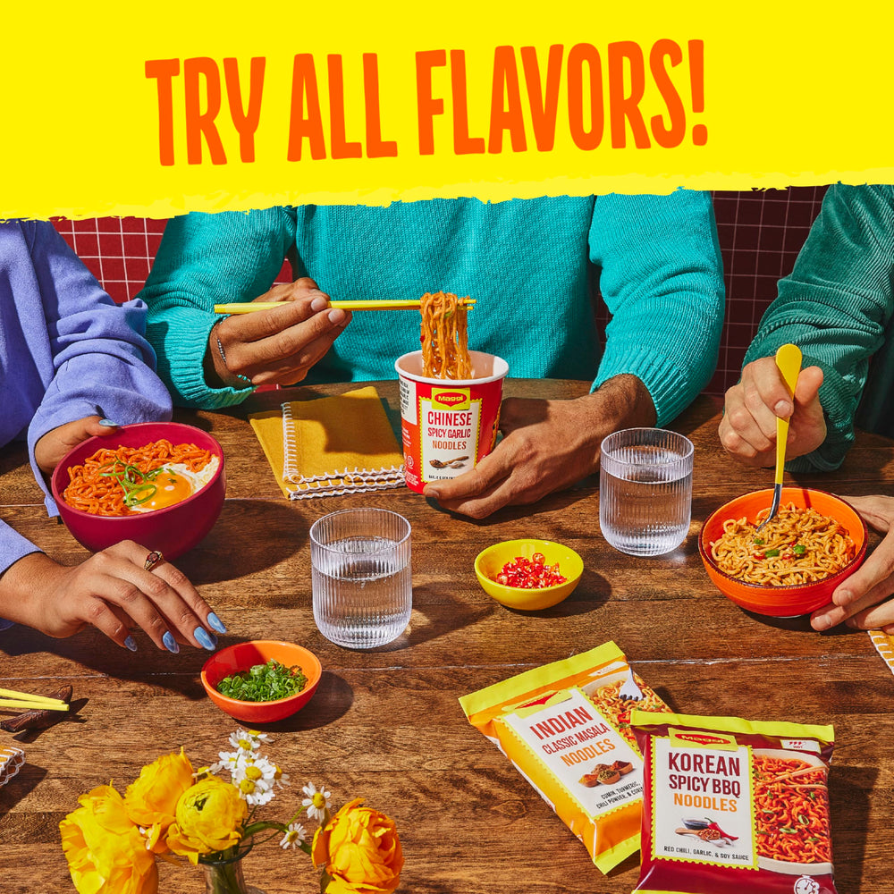 Maggi Indian Classic Masala spice blend closeup highlights cumin turmeric and chili notes.