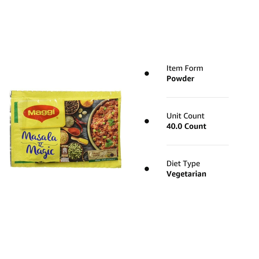 Maggi Masala-ae-Magic measuring spoon use for seasoning.