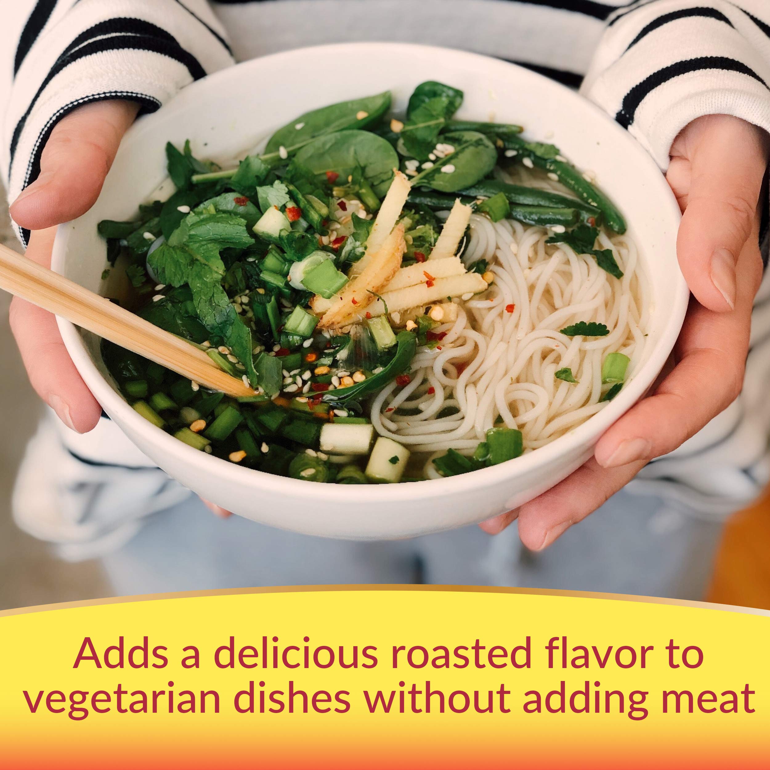 Maggi Seasoning bottle shows glutamate from fermented wheat with no added MSG.