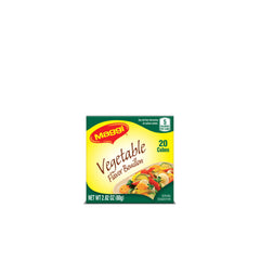 Maggi Vegetable Bouillon Cubes pack enhances soups and quick meals with rich vegetable flavor.