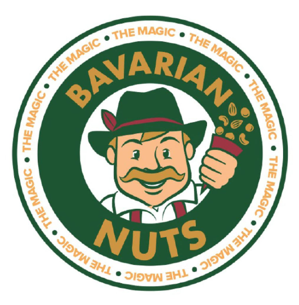 Gift packaging for The Magic Bavarian Cinnamon Roasted Cashews, gourmet snack idea.