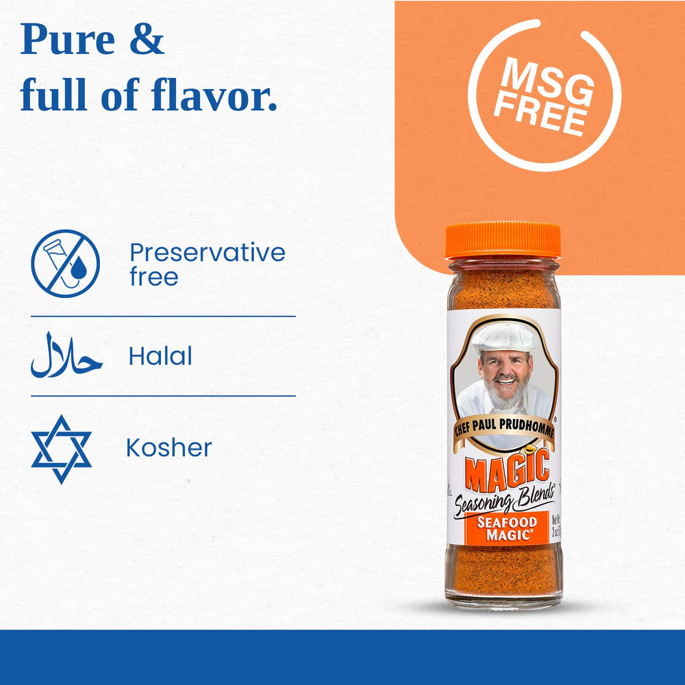 Magic Seasoning Blends Chef Paul Seafood on the stovetop during cooking.