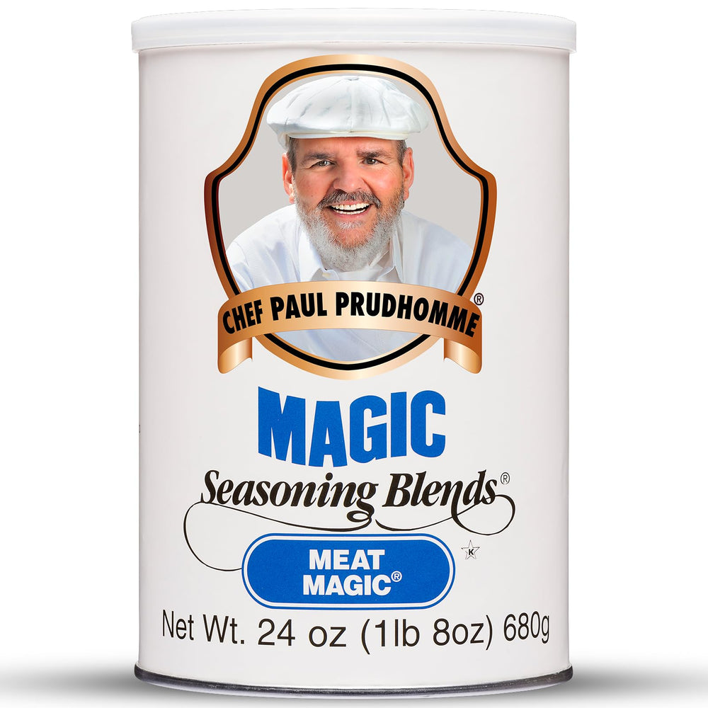 Magic Seasoning Blends Meat Magic bottle delivering bold steak flavor for grilling.
