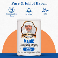 Meat Magic sprinkle is an additive-free option to season beef and pork.