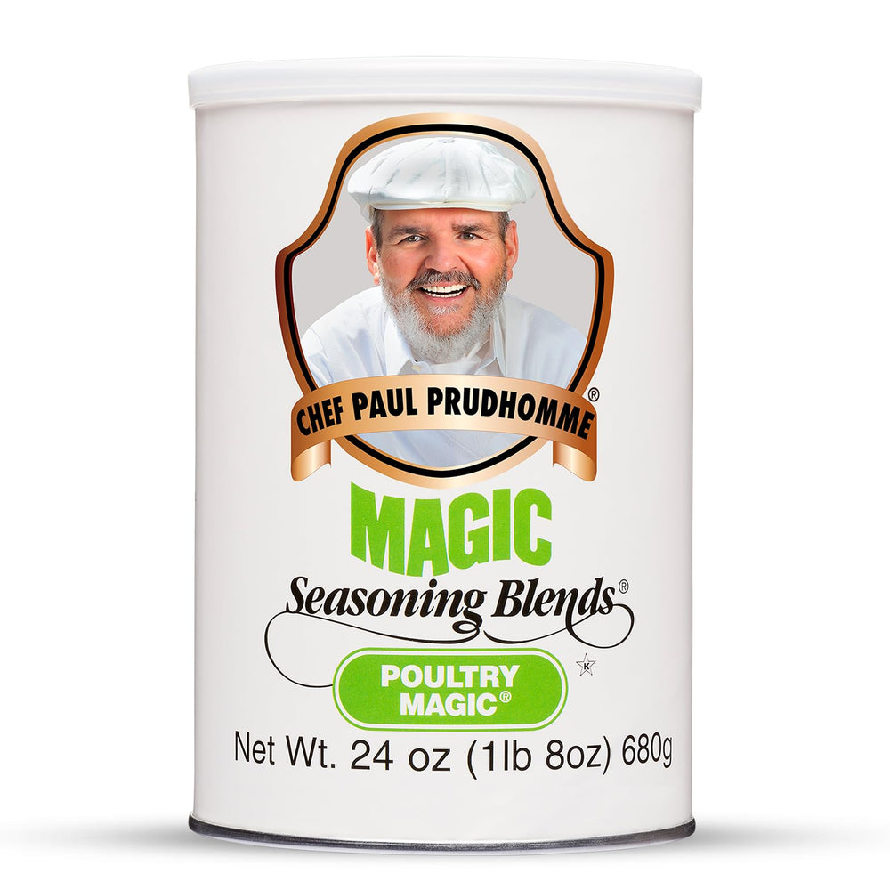 Magic Seasoning Blends Poultry Magic Seasoning bottle boosts poultry flavor.