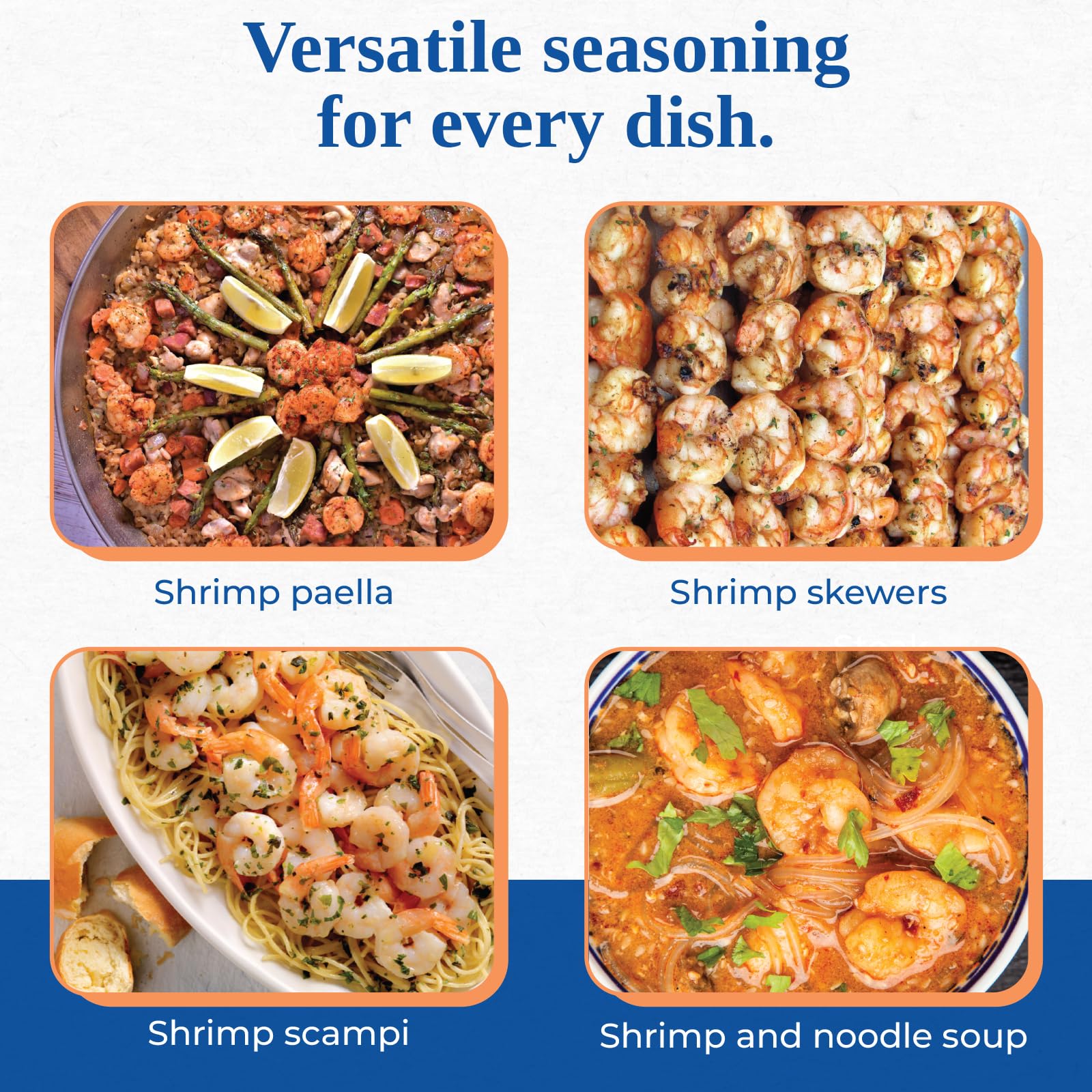 Magic Seasoning Blends Shrimp gumbo-seasoning versatility across seafood recipes.