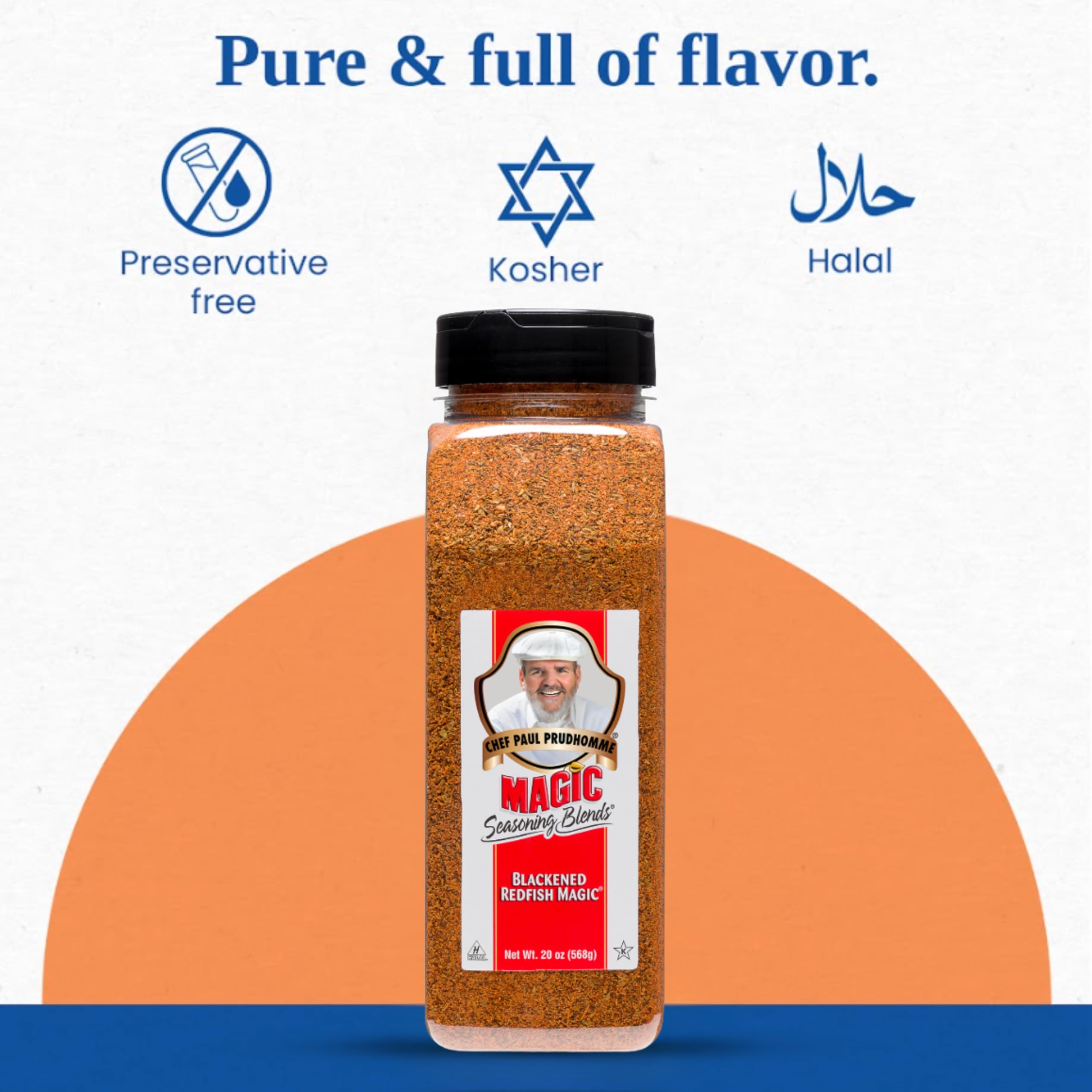 Magic Seasoning Blends seasoning sprinkled on seafood for quick, delicious crust.