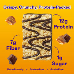 Magic Spoon bar close-up highlighting crunchy texture and protein-rich bite