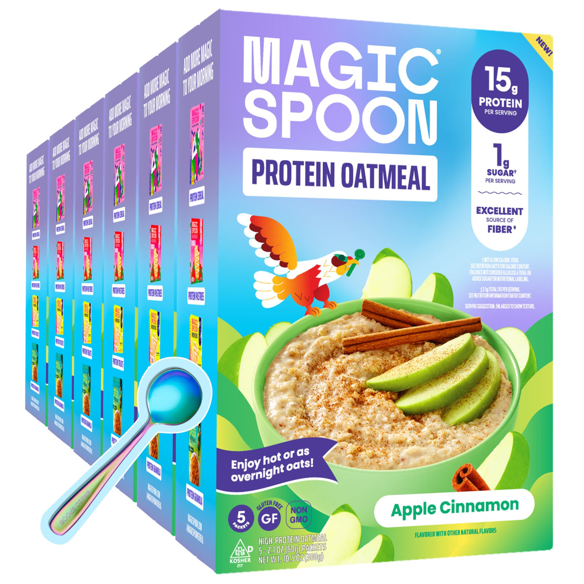 Magic Spoon front packaging showing bundle and protein benefits