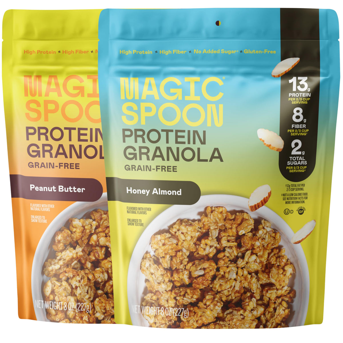Magic Spoon granola Honey Almond pack highlighting a protein-packed breakfast option.