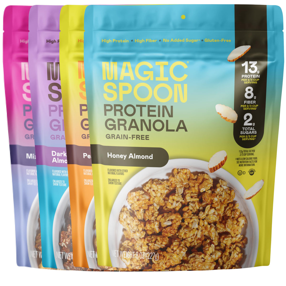 Magic Spoon granola Mixed Berry pack ready for a protein-packed breakfast.