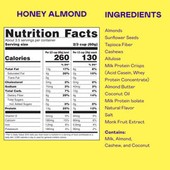 Magic Spoon granola honey almond closeup protein texture emphasizes wholesome crunch