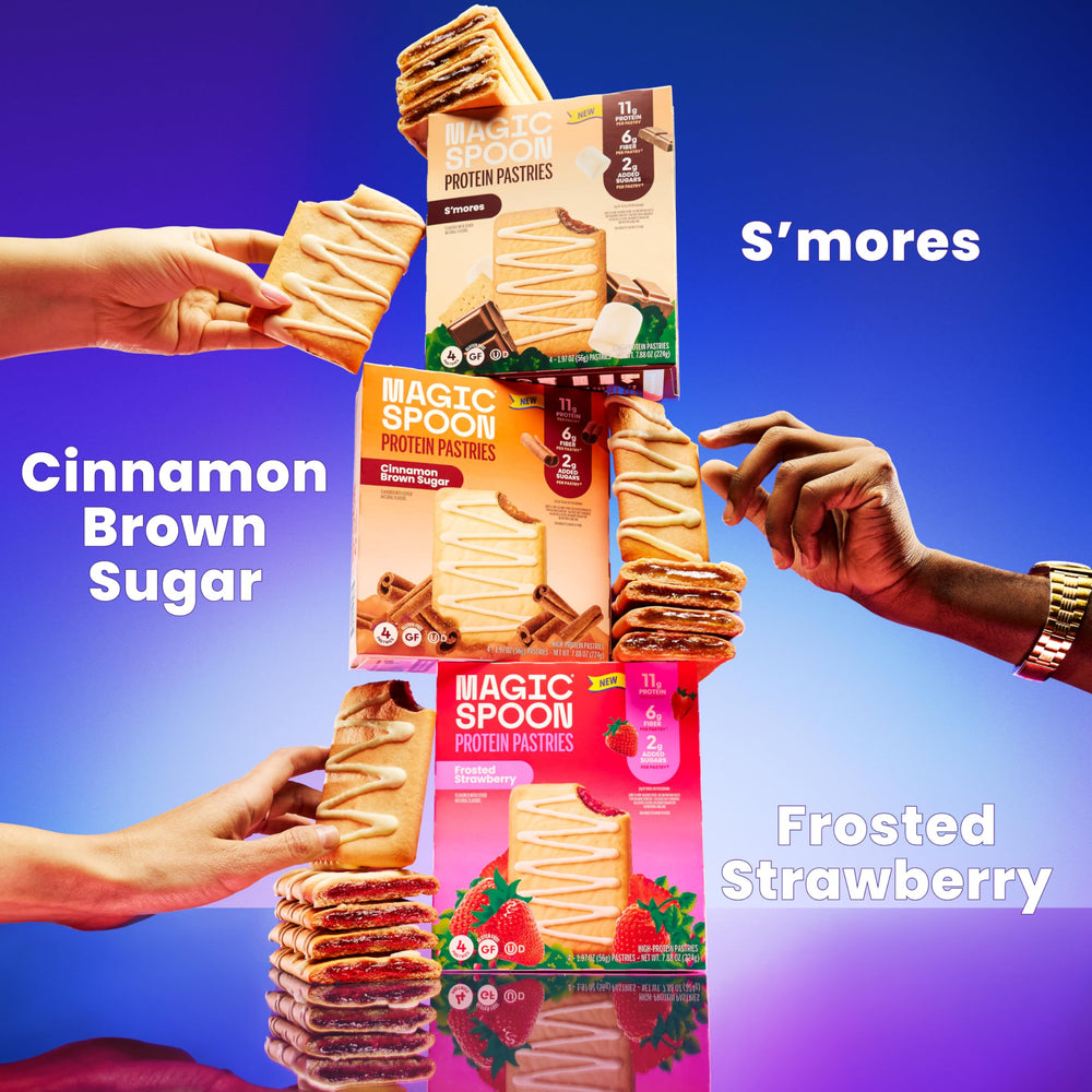 Magic Spoon pastries on a breakfast table demonstrating convenient morning fueling
