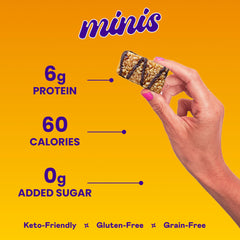 Magic Spoon Mini Treats box showing 16 mini bars.