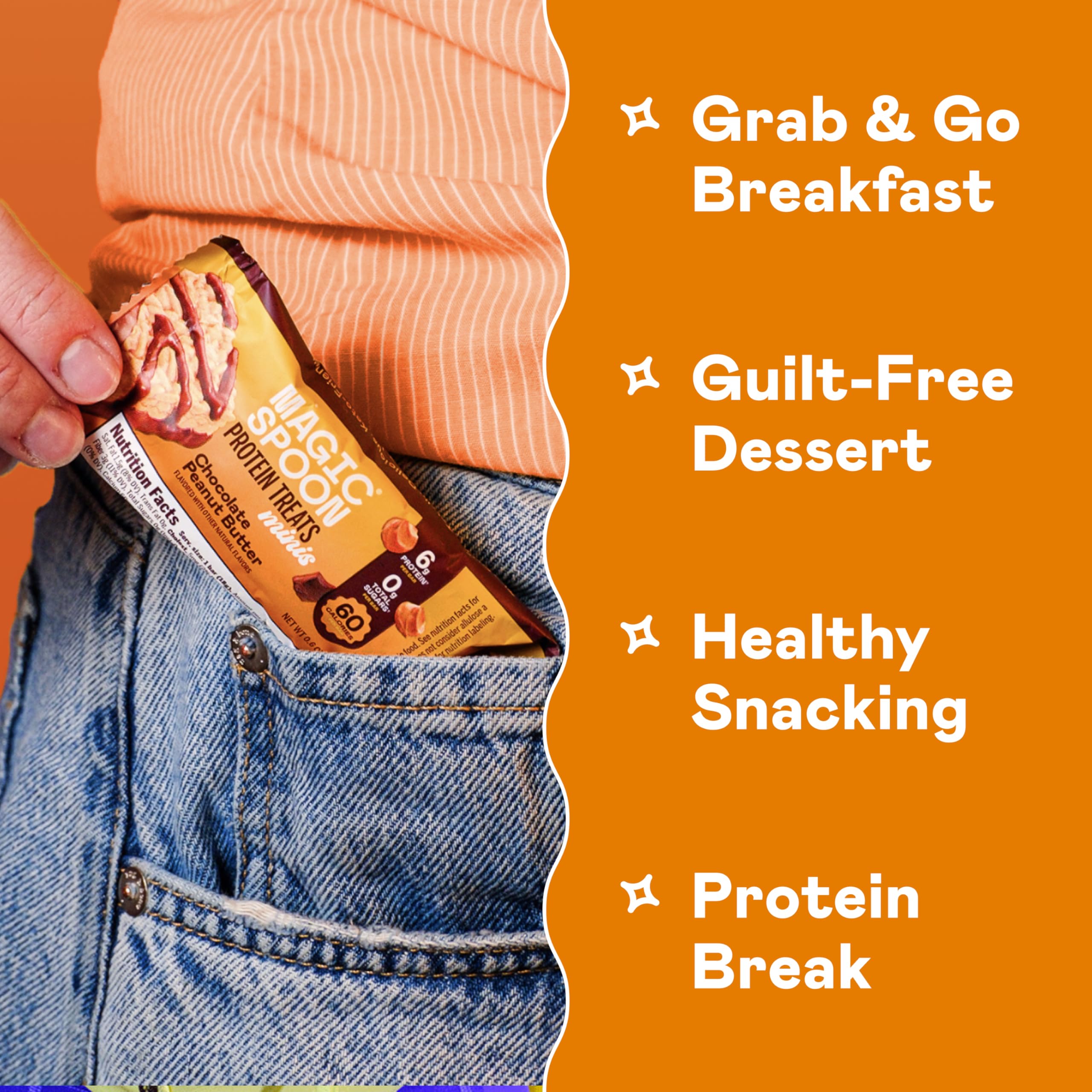 Magic Spoon Mini Treats gluten-free packaging claim.