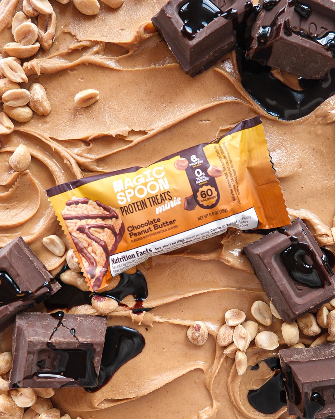 Magic Spoon Mini Treats protein close-up 6g per bar.