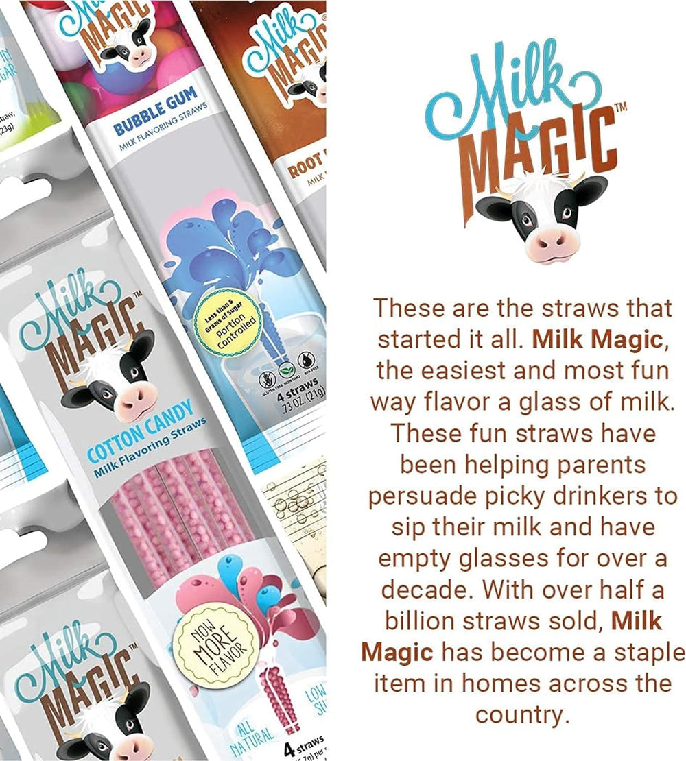 Magic Straws non-GMO BPA-free straw offers lighter milk moments
