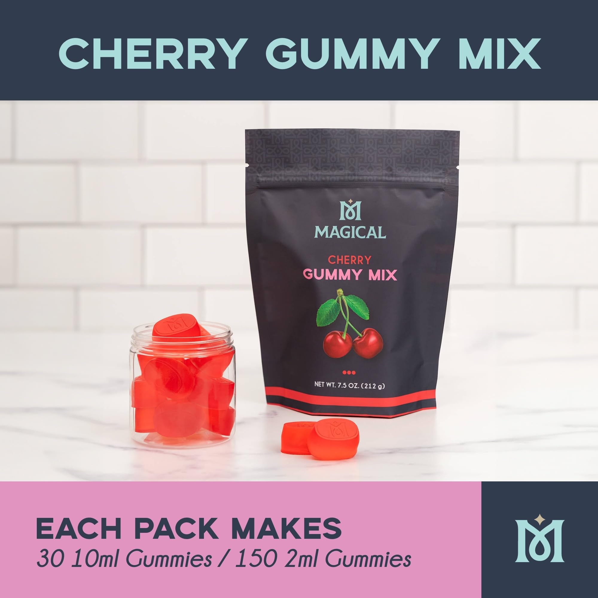 Magical Butter Normal Cherry Gummy Mix dissolve showing easy stirring for consistent gummies
