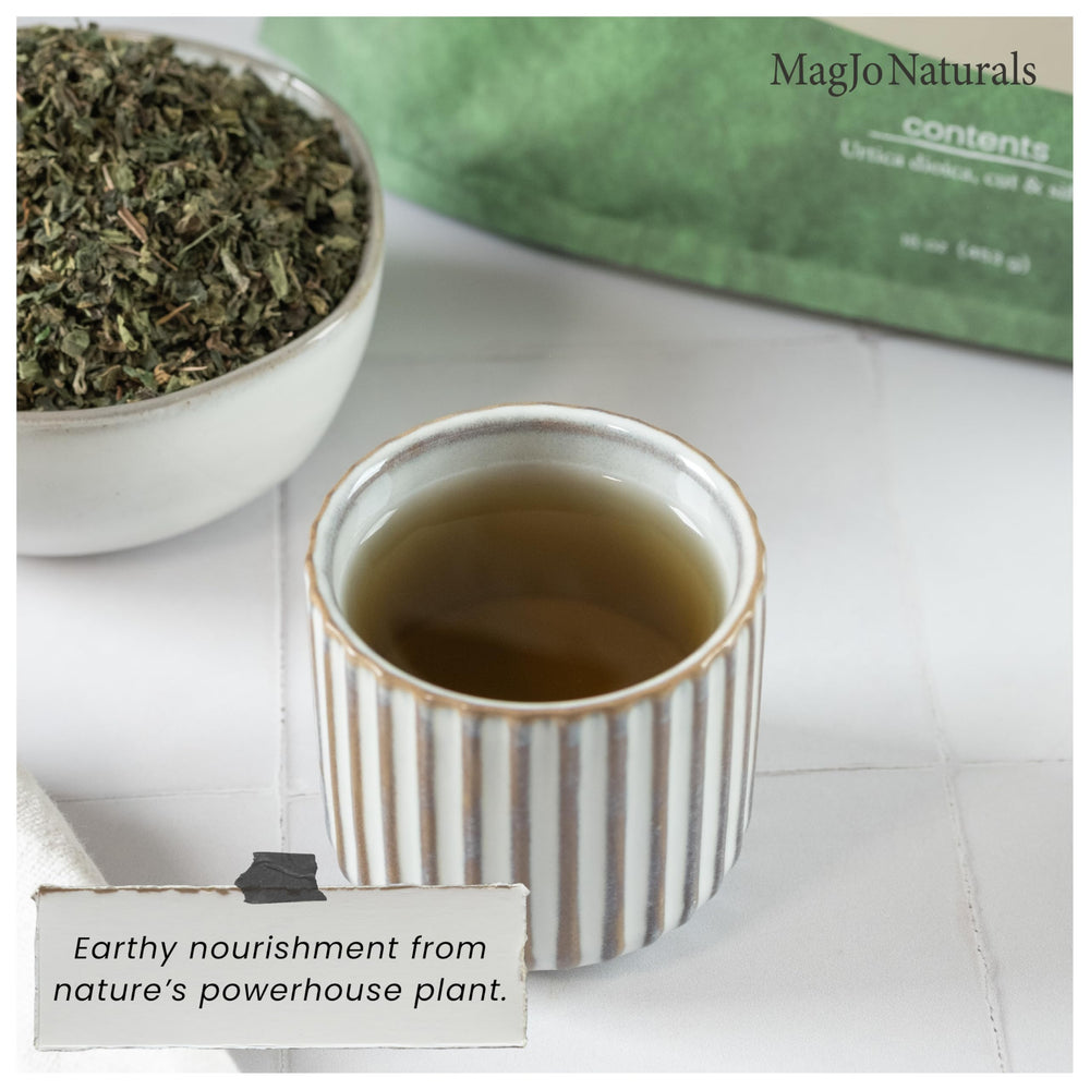 MagJo all-natural nettle leaves grown and processed with minimal processing
