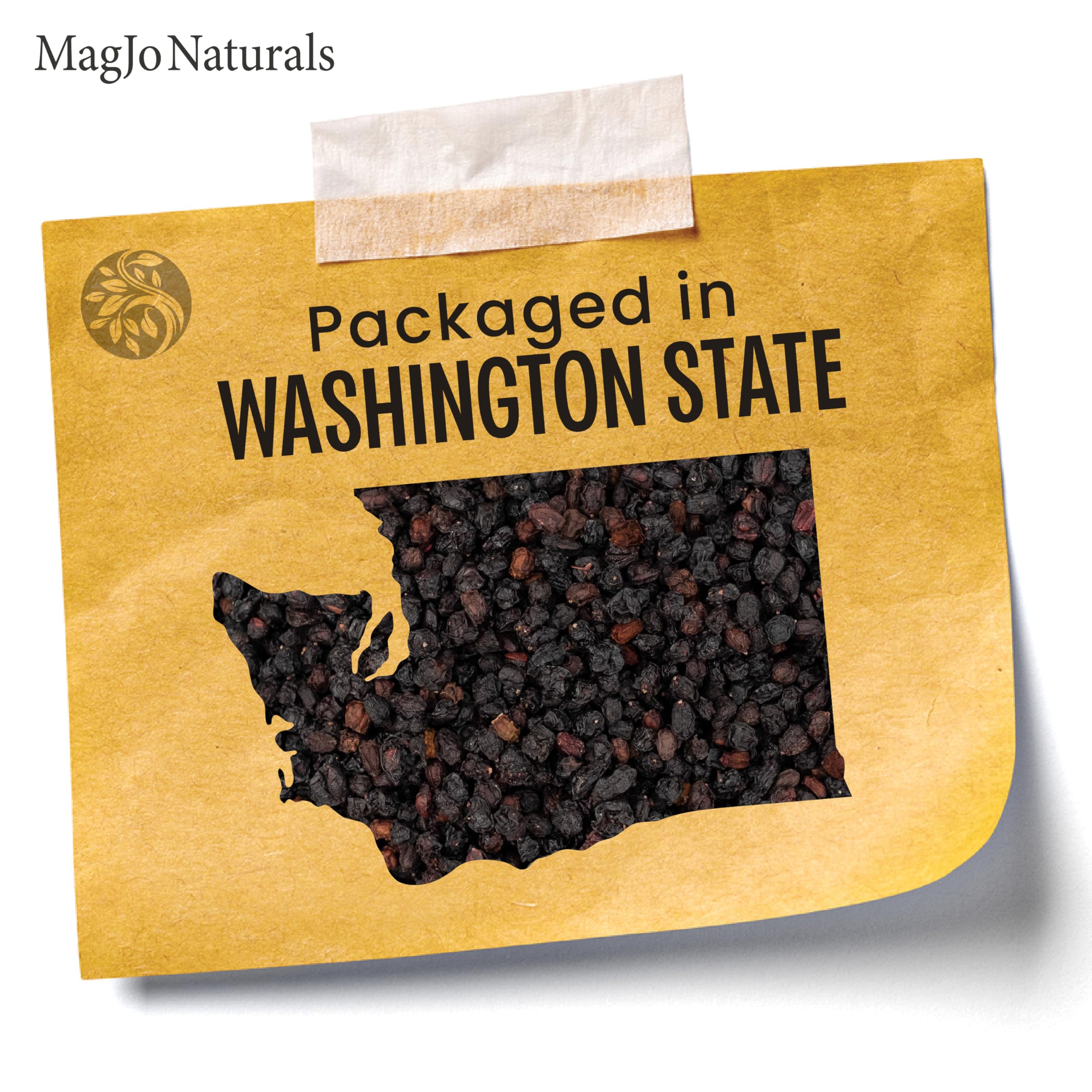 MagJo elderberries ready to use in smoothies, teas, or baking.