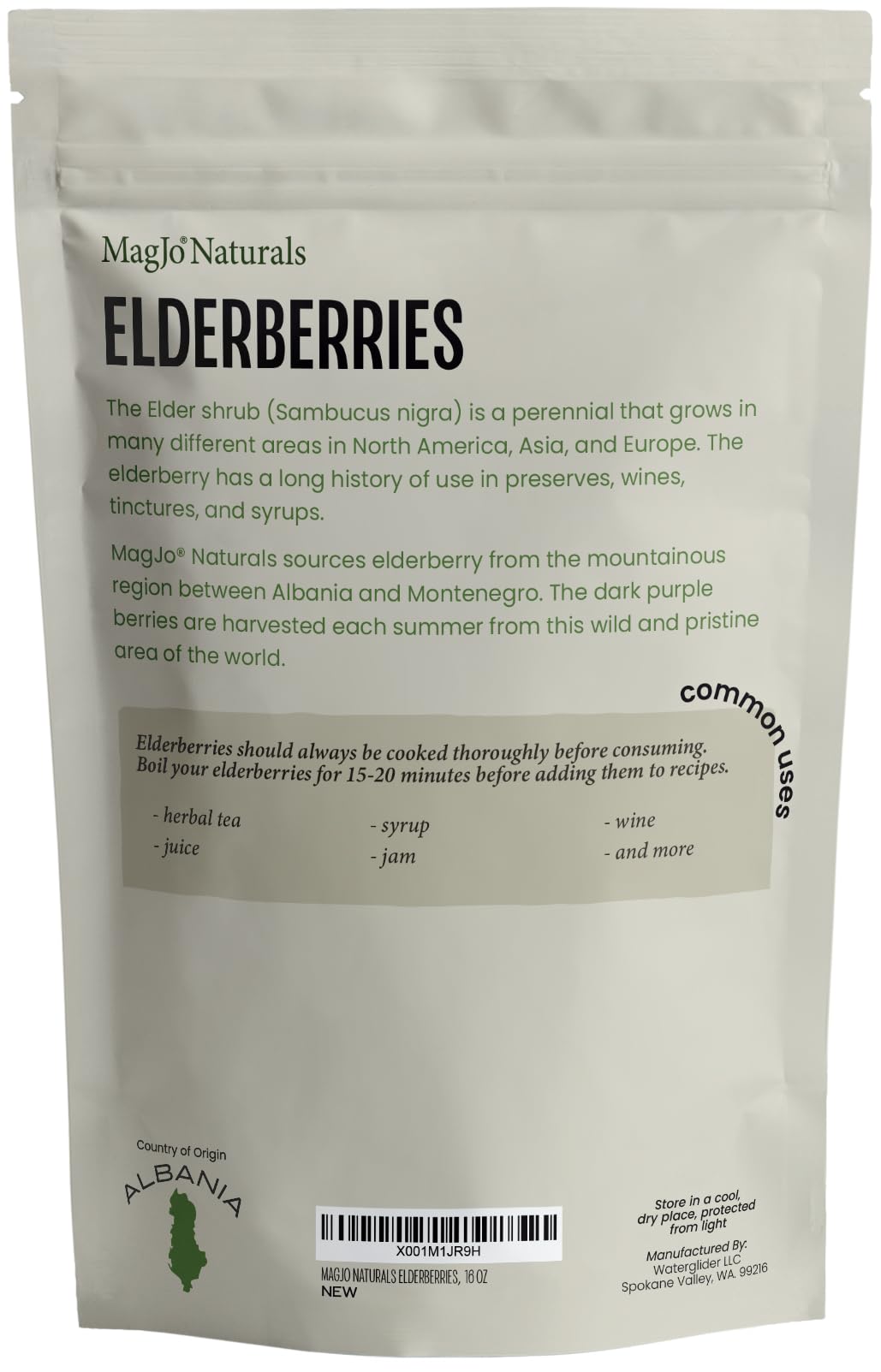MagJo natural smile promise label reassures quality from harvest to bag.