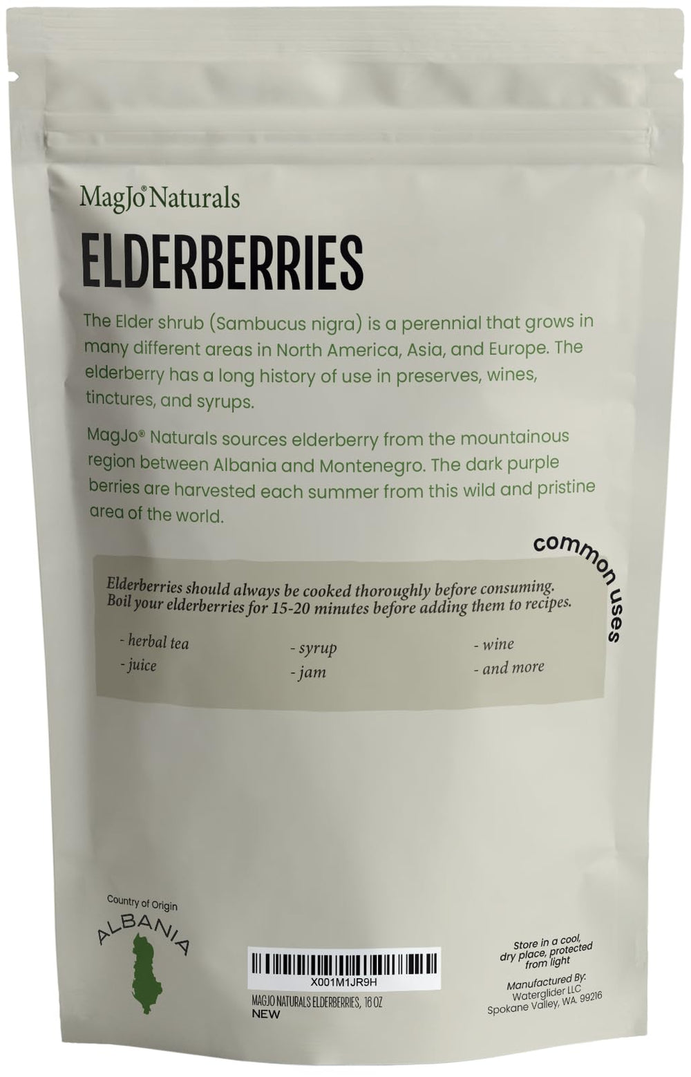MagJo natural smile promise label reassures quality from harvest to bag.
