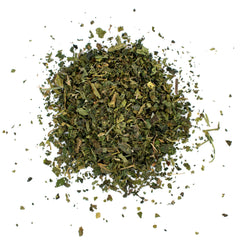 MagJo nettle leaf tea in resealable foil pouch staying fresh between uses