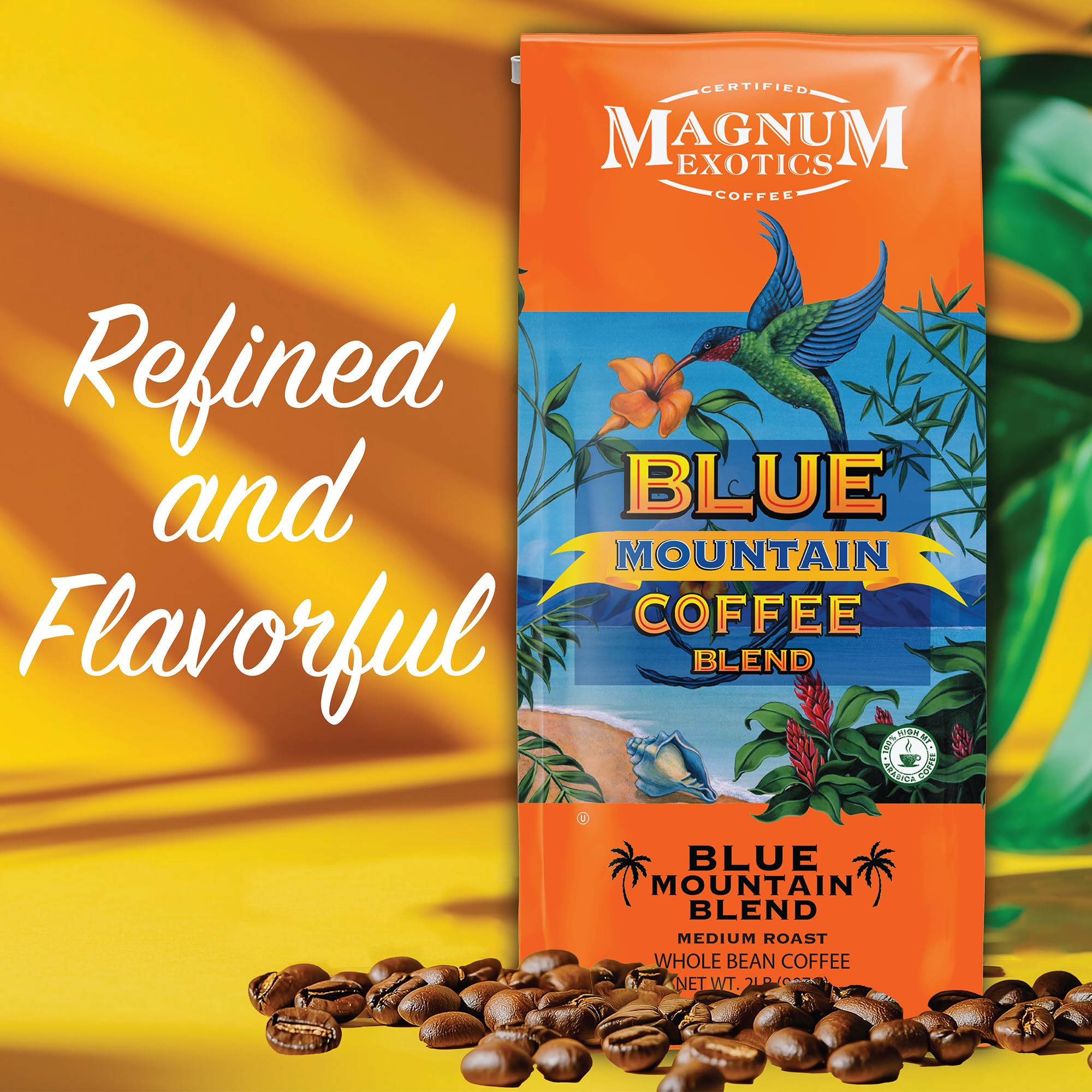 Magnum Exotics Blue Mountain Blend aroma notes deliver floral hints