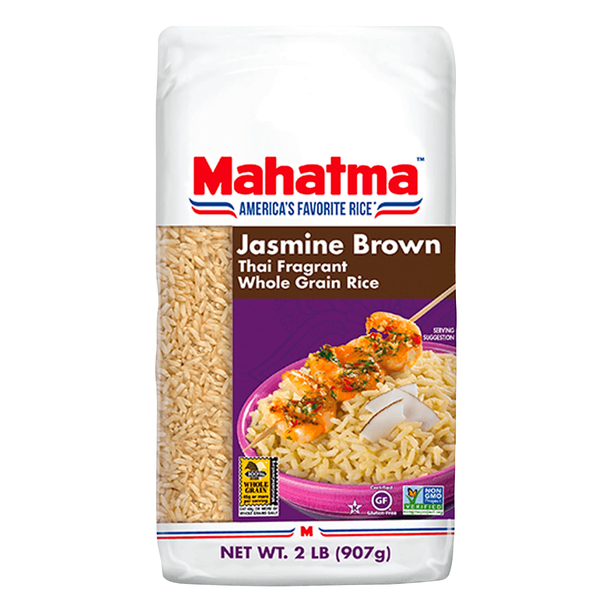 Mahatma Brown Jasmine Rice bag aroma and texture for flavorful meals