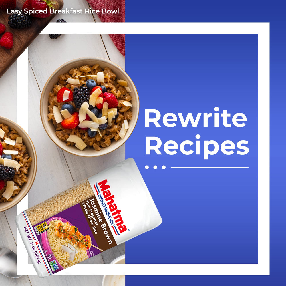 Mahatma Brown Jasmine Rice gluten-free vegan-friendly packaging