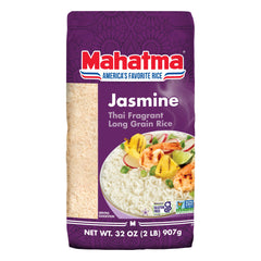 Mahatma Jasmine Rice steaming bowl shows fluffy aroma and texture