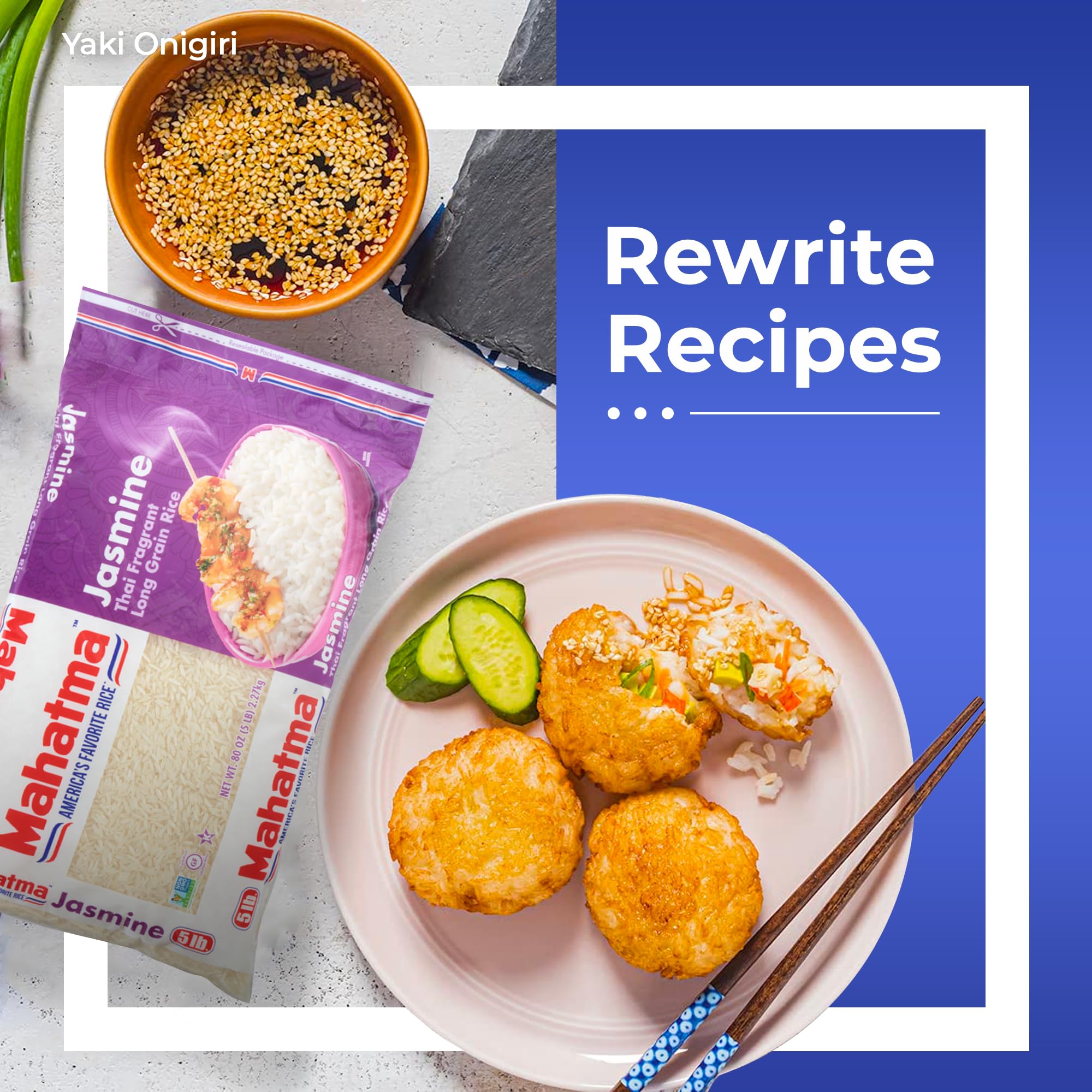 Mahatma Jasmine rice served with Thai curry for a balanced meal.