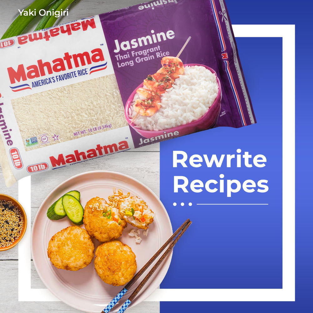 Mahatma Jasmine rice complements Thai curry dishes with aromatic texture.
