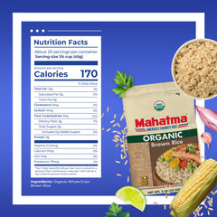 Mahatma Organic Brown Rice on the stovetop delivering fluffy grains.