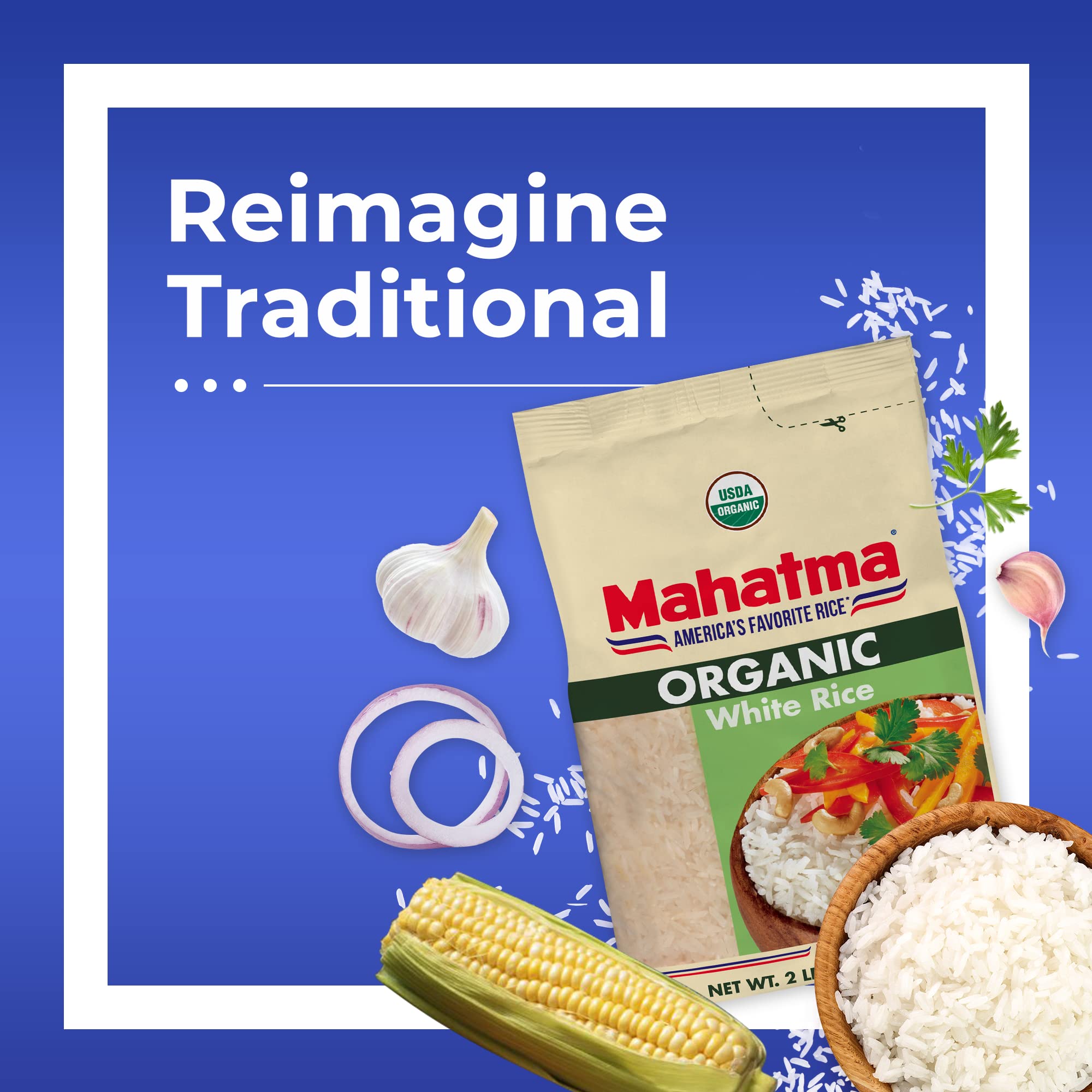 Mahatma Organic White Rice microwave method, quick and convenient.