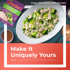 Mahatma vegan gluten-free non-GMO kosher jasmine rice for inclusive meals.