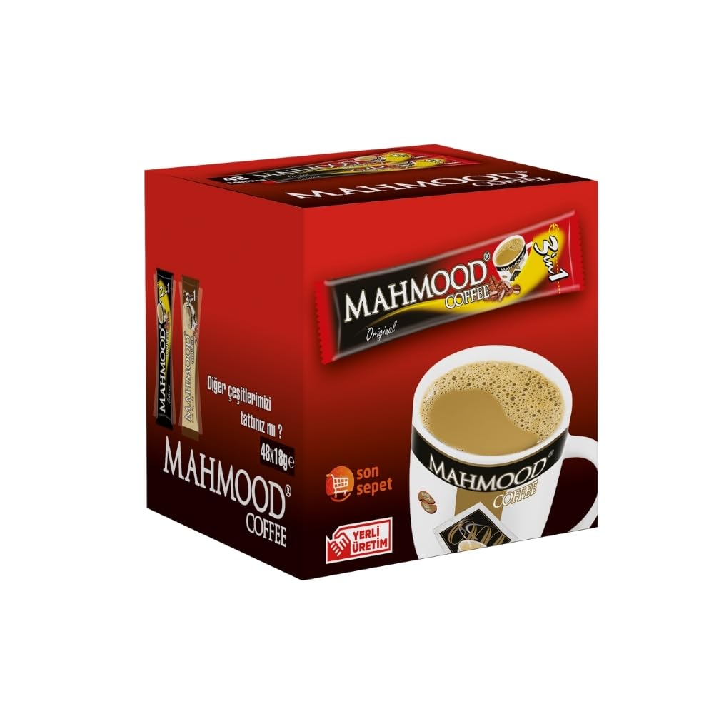 Mahmood Coffee 3in1 cup-ready serving with a creamy, balanced flavor