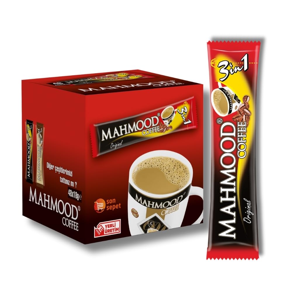 Mahmood Coffee 3in1 stick-packaging for quick, on-the-go mornings